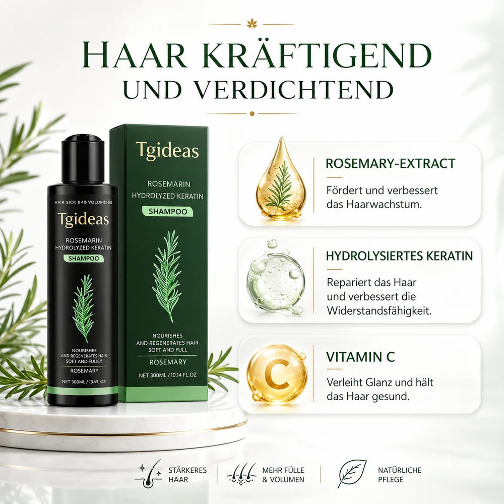 Rosmarin Shampoo gegen Haarausfall – Sichtbar mehr Fülle & Stärke