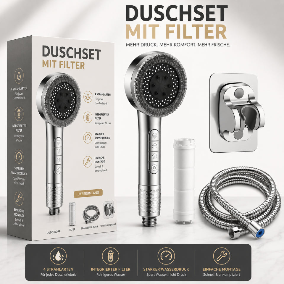 KlarStrahl™ | Mehr Wasserdruck. Weniger Verunreinigungen.