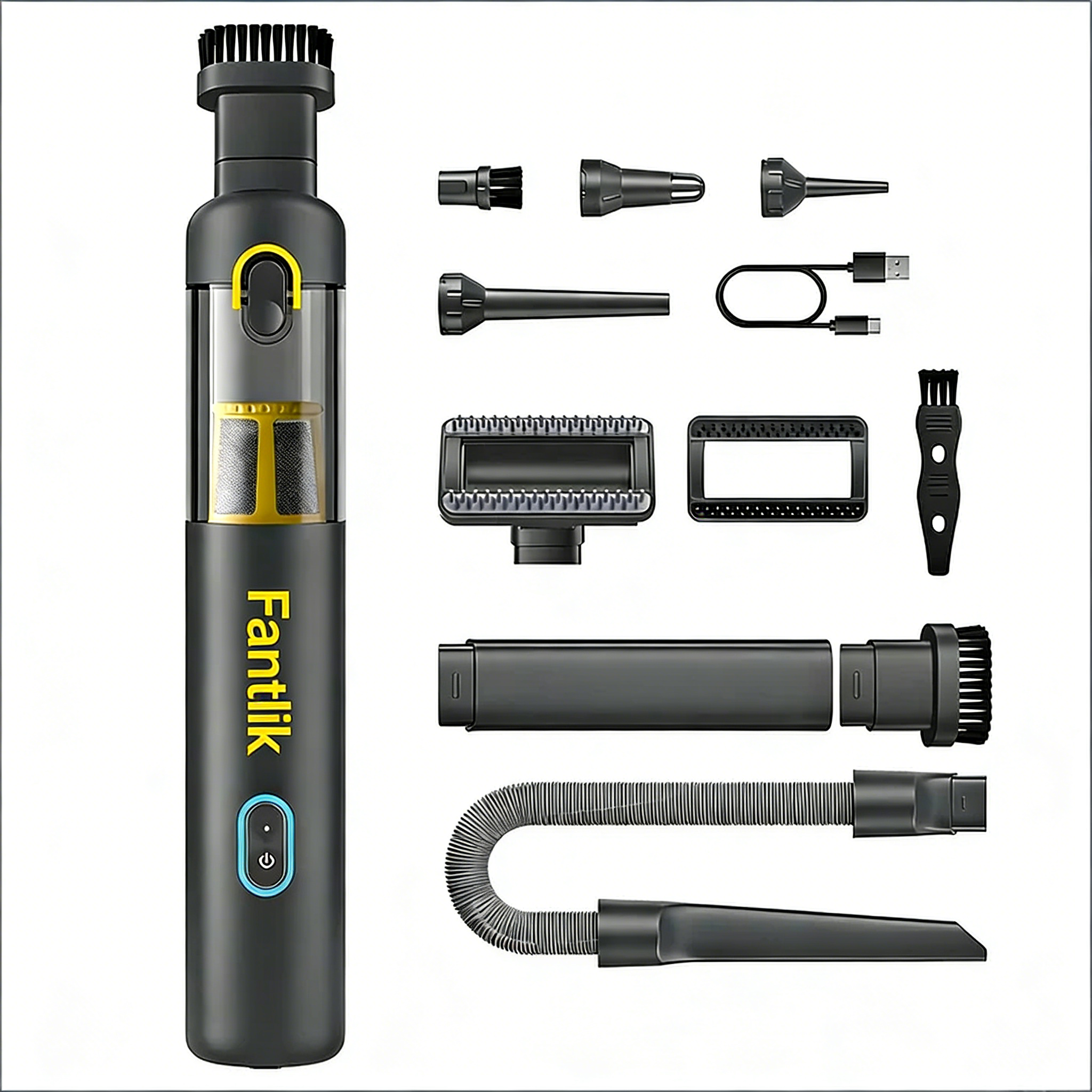 Kompakter Autohandstaubsauger für Alltag und Reisen