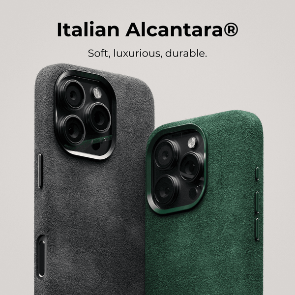 Stylische Alcantara iPhone Hülle