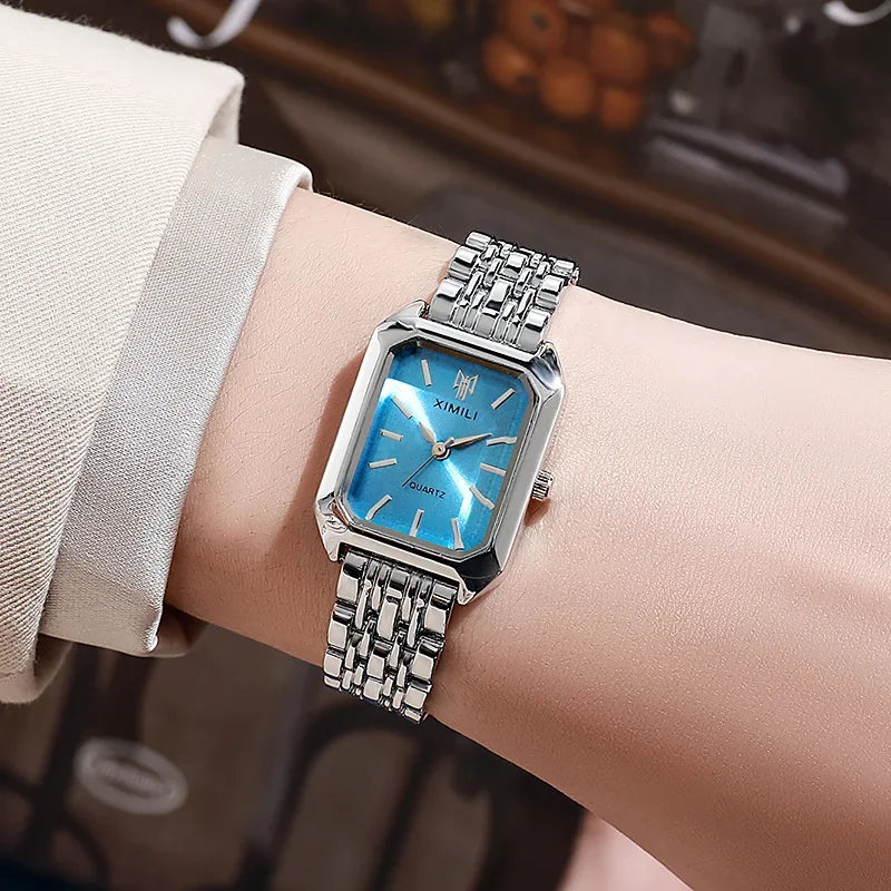 Klassische Edelstahl Uhr